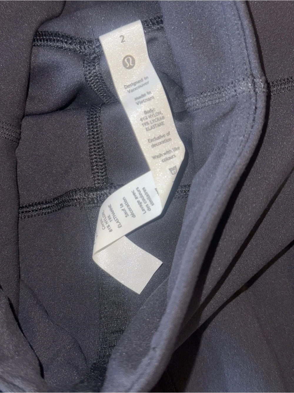 NWT Lululemon Align Zip Front Legging 25” - Black - Size 2